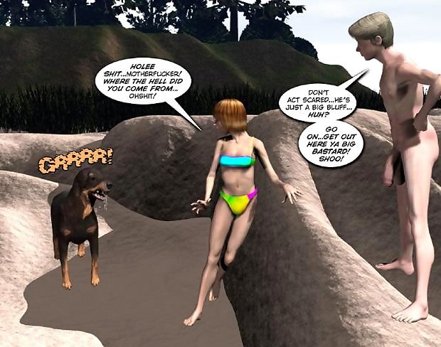 Adolescente enorme cazzo su un Spiaggia 3d porno Cartone animato storia adulto fumetti parte 3505